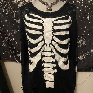 Skeleton Sweater by KILLSTAR